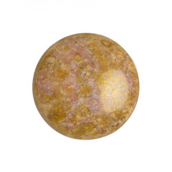 Cabochon Verre 18mm Opaque Mix Rose Gold Ceramic Look (X1) 