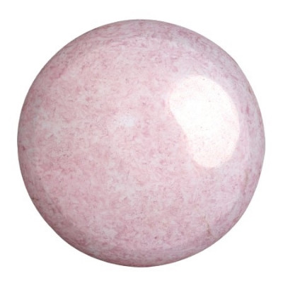 Cabochon Verre 25mm Opaque Light Rose Ceramic (X1) 