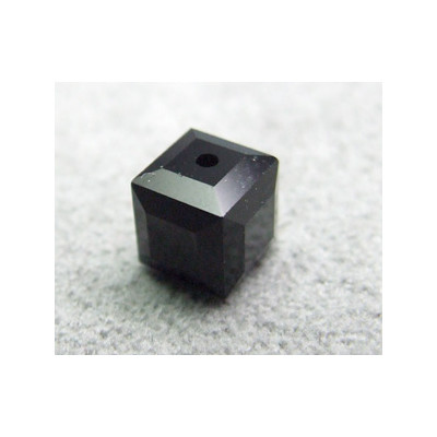 Perle cube en cristal Swarovski 5601 6mm Jet (x1)