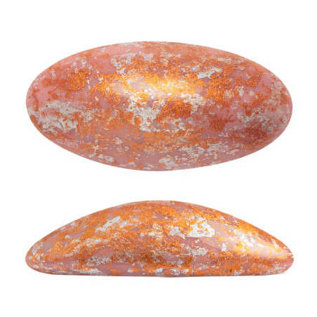 ATHOS PAR PUCA® CABOCHON OVAL 20X10 MM - OPAQUE ROSE TWEEDY (X1)