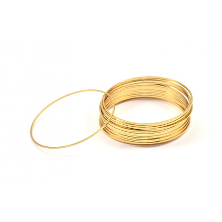 Support Rond Doré à l'or fin 50X1mm(x1)