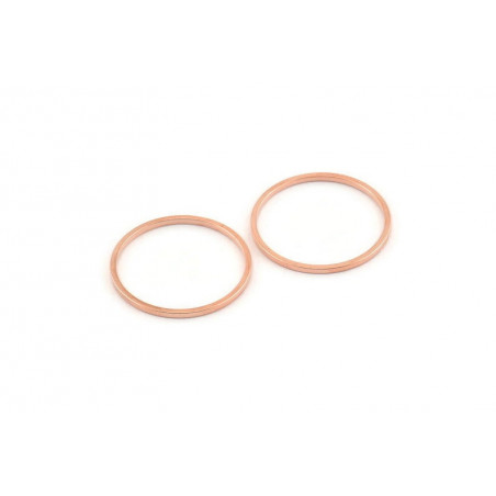 Support Rond Doré à l'or fin Rosé 20mm (x1)