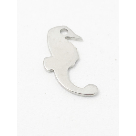 Breloque hypocampe Acier inoxydable 15x8mm (x1)