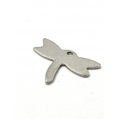 Breloque Papillon Acier inoxydable 20X20mm (x1) 