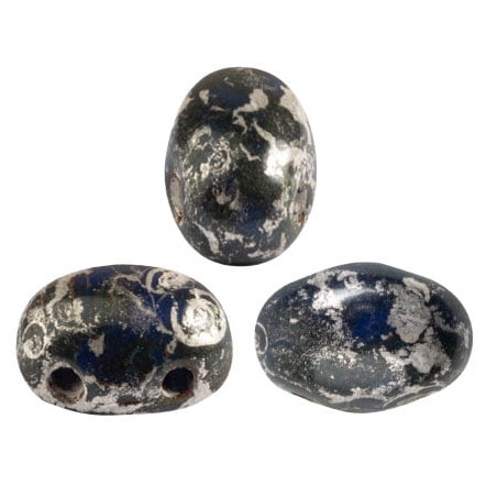  Perles Samos® par Puca® 5x7mm Opaque Sapphire New Picasso (x5gr) 
