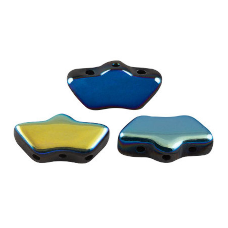 Perles Delos® 6x11mm Jet Ab par Puca® (5gr) 