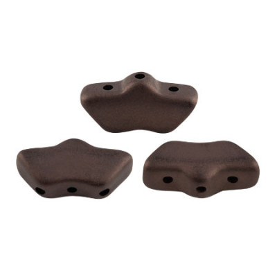 Perles Delos® 6x11mm Dark Bronze Mat par Puca® (5gr)  