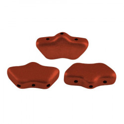 Perles Delos® 6x11mm Red Metallic Mat par Puca® (5gr) 