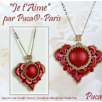 Schéma Pendentif "Je t'aime" par Puca® 