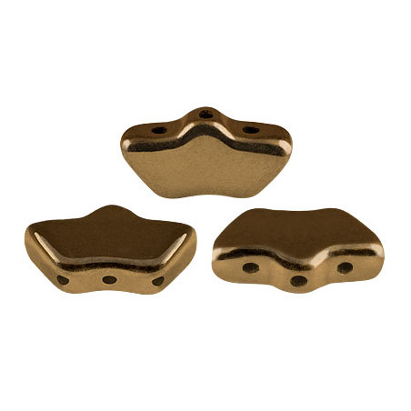 Perles Delos® 6x11mm Dark Gold Bronze par Puca® (5gr) 