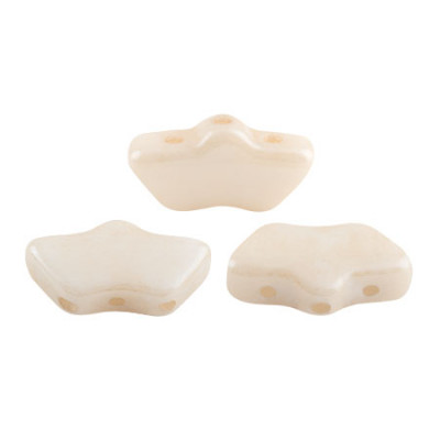 Perles Delos® 6x11mm Opaque Beige Ceramic par Puca® (5gr) 