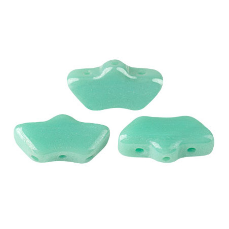 Perles Delos® 6x11mm Opaque Green Turquoise par Puca® (5gr) 