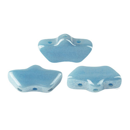 Perles Delos® 6x11mm Opaque Aqua Luster par Puca® (5gr)