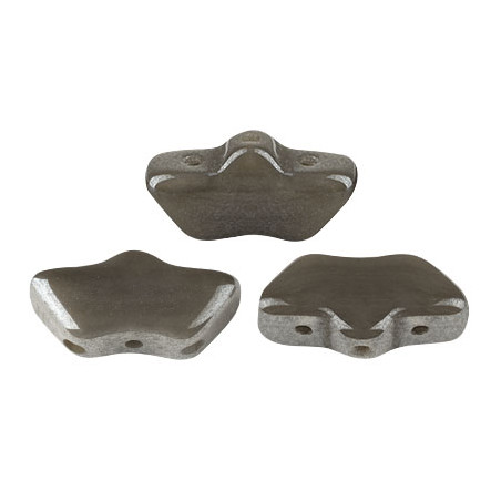 Perles Delos® 6x11mm Opaque Dark Grey Luster par Puca® (5gr) 
