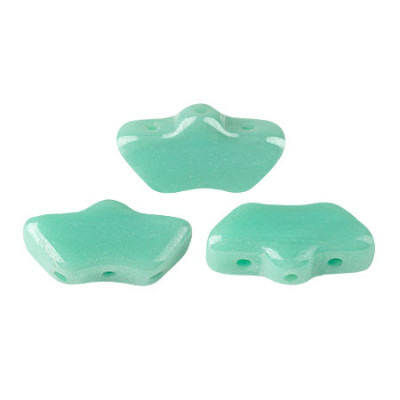 Perles Delos® 6x11mm Opaque Turquoise Green Luster par Puca® (5gr) Perles Delos® 6x11mm Opaque Turquoise Green Luster par Puca® (5gr)