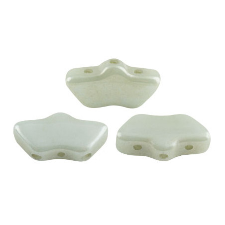 Perles Delos® 6x11mm Opaque Light Green Ceramic par Puca® (5gr) 