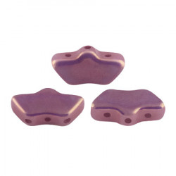 Perles Delos® 6x11mm Opaque Mix Amethyst Gold Ceramic par Puca® (5gr) 