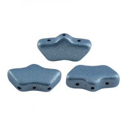 Perles Delos® 6x11mm Metallic Mat Blue par Puca® (5gr)  