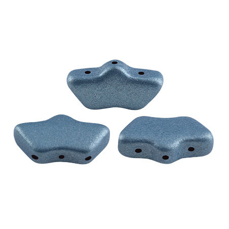 Perles Delos® 6x11mm Metallic Mat Blue par Puca® (5gr)  