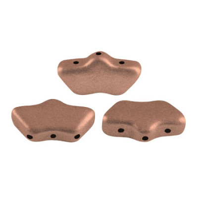 Perles Delos® 6x11mm Copper Gold Mat par Puca® (5gr)  