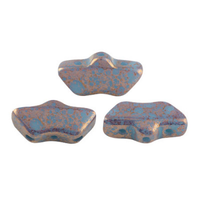 Perles Delos® 6x11mm Aqua Bronze par Puca® (5gr) 