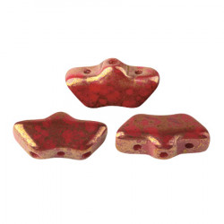 Perles Delos® 6x11mm Opaque Coral Bronze par Puca® (5gr) 