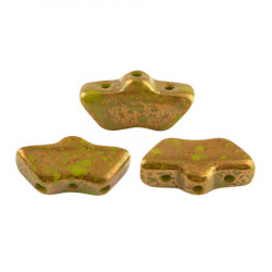 Perles Delos® 6x11mm Opaque Green Bronze par Puca® (5gr)