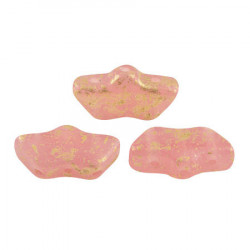 Perles Delos® 6x11mm Dark Pink Opal Splash par Puca® (5gr) 