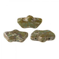 Perles Delos® 6x11mm Opaque Aqua New Picasso par Puca® (5gr) 