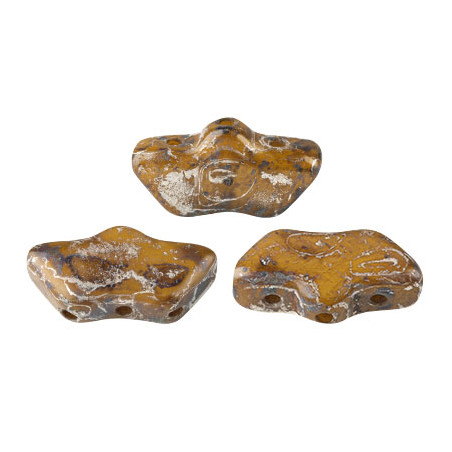 Perles Delos® 6x11mm Opaque Beige New Picasso par Puca® (5gr) 