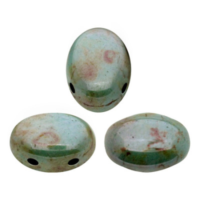 Perles Samos® par Puca® 5x7mm Opaque Mix Blue Green Ceramic Look (x5gr) Perles Samos® par Puca® 5x7mm Opaque Mix Blue Green Ceramic Look (x5gr)