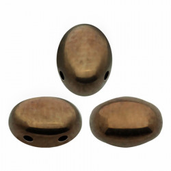  Perles Samos® par Puca® 5x7mm Dark Bronze (x5gr) 