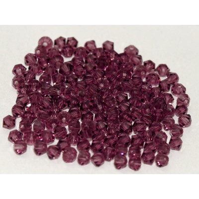 Perles Toupies 3mm Préciosa Amethyst (X20) 