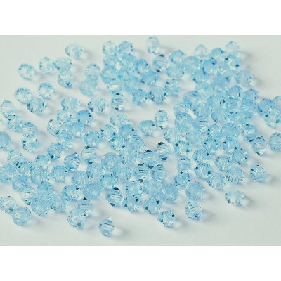 Perles Toupies 3mm Préciosa Aquamarine (X20) 