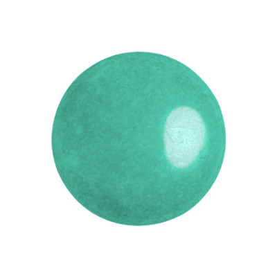 Cabochon Verre 18mm Opaque Green Turquoise Luster (X1)    