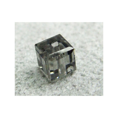 Perle cube en cristal Swarovski 5601 4mm Black Diamond (x1)