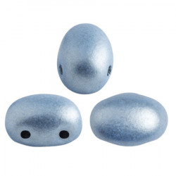  Perles Samos® par Puca® 5x7mm Metallic Mat Light Blue (x5gr)