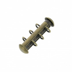 Fermoir Magnétique Barre Bronze 3 rangs 21X10mm (X1)