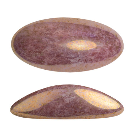 ATHOS PAR PUCA® CABOCHON OVAL 20X10 MM - OPAQUE MIX VIOLET GOLD CERAMIC LOOK (X1) 