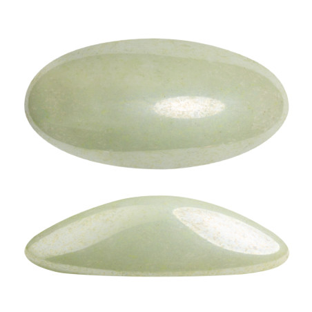 ATHOS PAR PUCA® CABOCHON OVAL 20X10 MM - OPAQUE LIGHT GREEN CERAMIC LOOK (X1)  