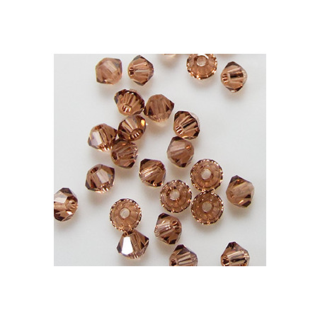 Toupies 3mm Light Smoked Topaz - réf.5301 (x20)
