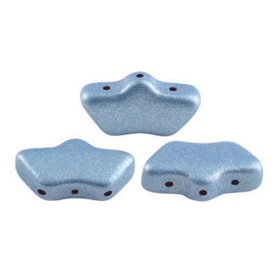 Perles Delos® 6x11mm Metallic Mat Light Blue par Puca® (5gr)  