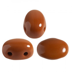  Perles Samos® par Puca® 5x7mm Opaque Choco (x5gr)