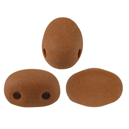  Perles Samos® par Puca® 5x7mm Opaque Choco Mat (x5gr)