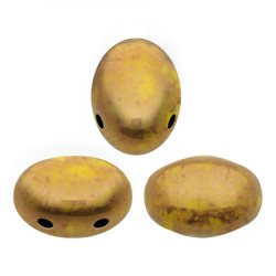 Perles Samos® par Puca® 5x7mm Opaque Jonquil Bronze (x5gr)