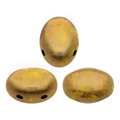 Perles Samos® par Puca® 5x7mm Opaque Jonquil Bronze (x5gr) Perles Samos® par Puca® 5x7mm Opaque Jonquil Bronze (x5gr)