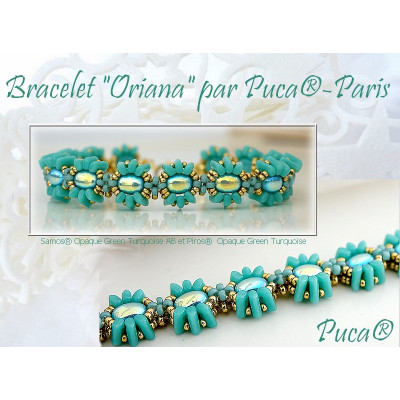 Schéma Bracelet "Oriana" par Puca® Néerlandais 