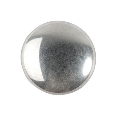 Cabochon Verre 18mm Argenté Silver (X1)