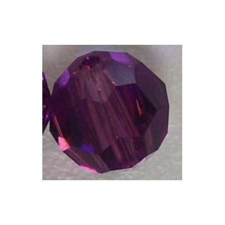 Rondes 8mm Amethyst (x4)