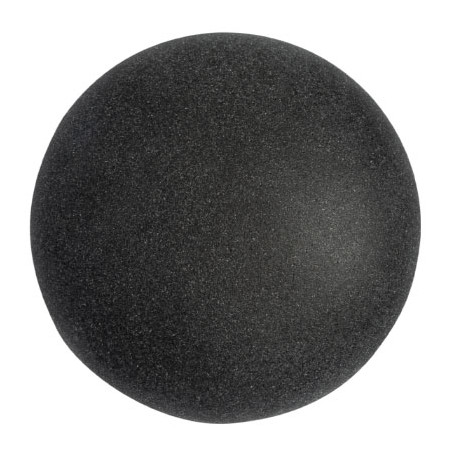 Cabochon Verre 25mm Jet Mat (x1)